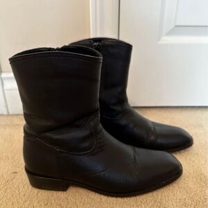 ZARA | Women's Black Leather Boots